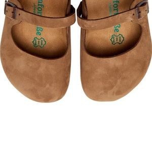 Comfortfusse Suede Leather Mary Jane Slip On Clogs - Womens 10